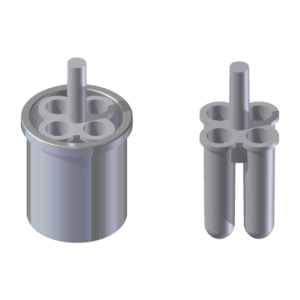 ELMI Rotor 8M.03 adapter for 4 tubes