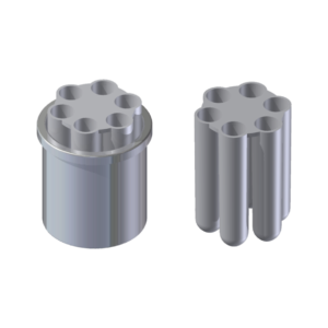 ELMI Rotor 8M.03 adapter for 6 tubes